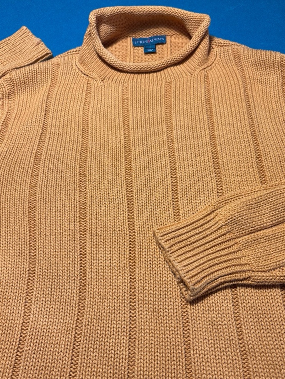 J. Crew Golden Camel Turtleneck Ribbed Sweater , M , $19